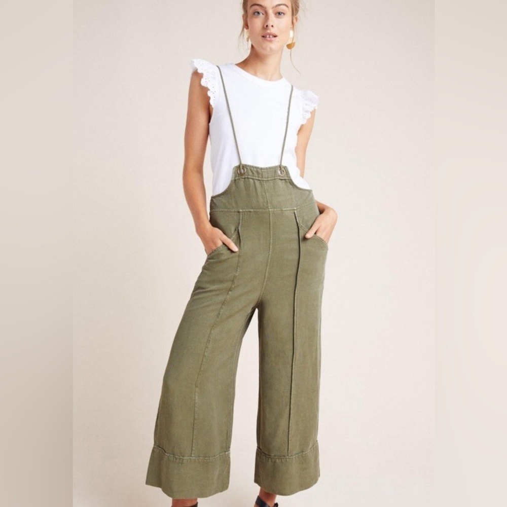 Anthropologie Asha Bib Utility Overalls